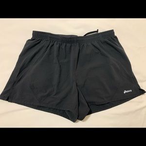 ASICS black shorts with liner